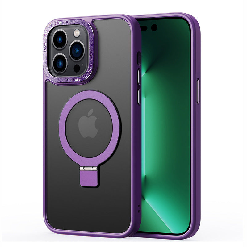 For iPhone 14 Pro Max Matte Magnetic Phone Case TPU PC Kickstand Cover Compatible with MagSafe For iPhone 14 Pro Max Matte Magnetic Phone Case TPU PC Kickstand Cover Compatible with MagSafe